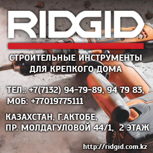 Строительные инструменты Ridgid в Казахстане
